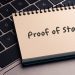 There,Is,Notebook,With,The,Word,Proof,Of,Stake.it,Is Illustration of Proof of Stake